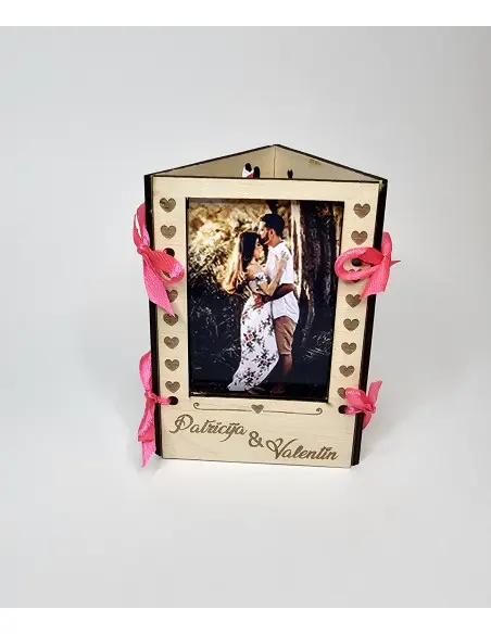 Mini foto rėmelis Įsimylėję – romantiška dovana porai