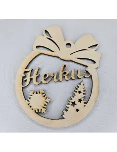 Vardinis kalėdinis žaisliukas Nr. 3 | Personalizuota dovana