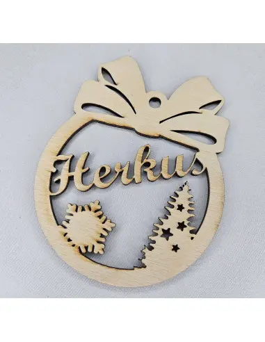 Vardinis kalėdinis žaisliukas Nr. 3 | Personalizuota dovana
