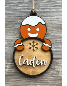 Vardinė kalėdinė eglutės dekoracija „Sausainiukas“ | Personalizuota
