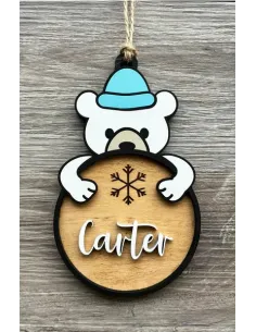 Kalėdine eglutės dekoracija - Meška