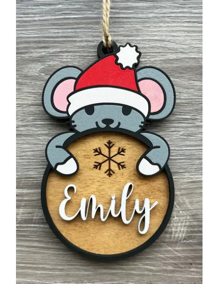 Kalėdine eglutės dekoracija - Pelytė