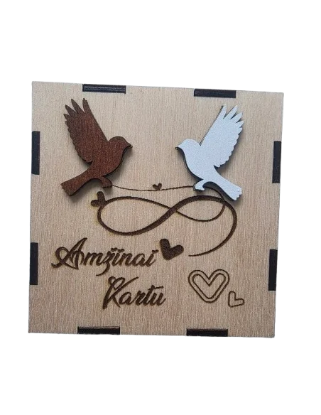 Foto dėžutė „Amžinai kartu“ – romantiška dovana su nuotraukomis