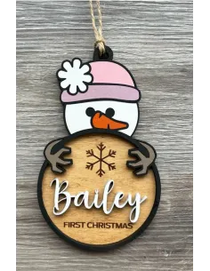 Kalėdine eglutės dekoracija - Sniego senelė