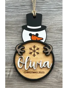 Kalėdine eglutės dekoracija - Sniego senis